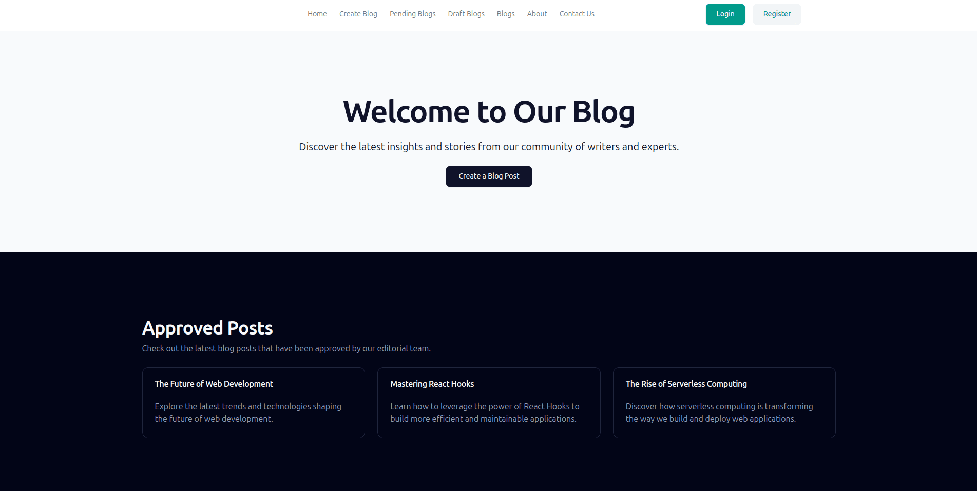 Blog-Website project image