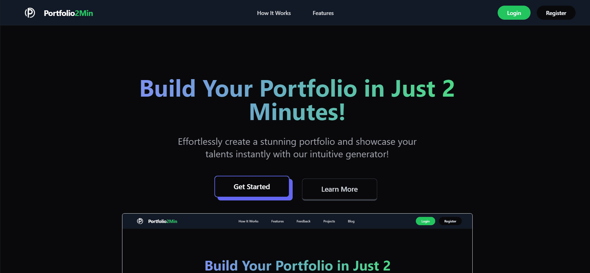 Portfolio2Min project image